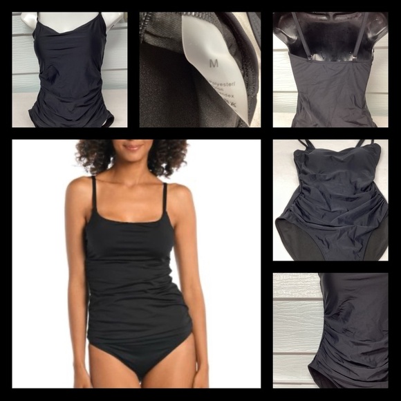 Black one piece swimsuit. - Picture 2 of 5